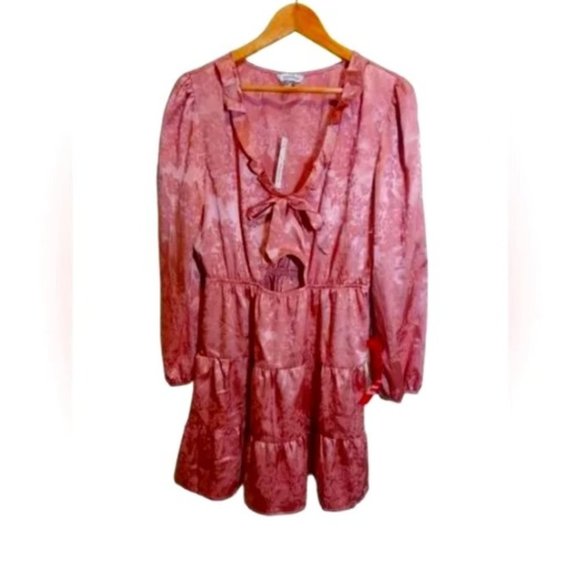 Speechless Pink  Long Sleeve Dress - Picture 1 of 6